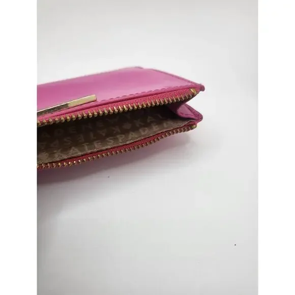 Kate Spade Wallet Coin Purse Key Chain Zipper L-Zip Card Holder - Picture 3 of 5